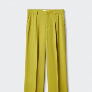 Wideleg suit pants